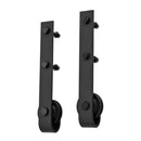 Sliding Door Hardware Kit Steel Black 200 Cm
