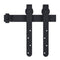 Mini Sliding Barn Door Kit Carbon Steel 183 Cm
