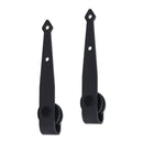 Mini Sliding Barn Door Kit Carbon Steel 200 Cm Pointed Design