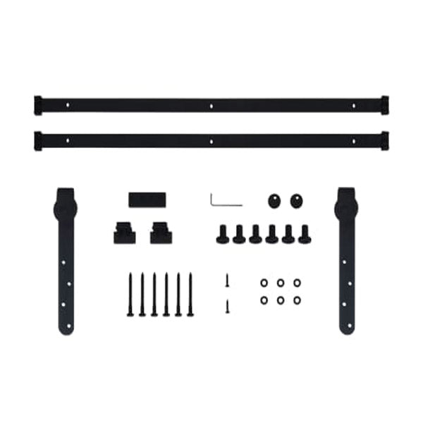 Mini Sliding Barn Door Kit Carbon Steel 183 Cm