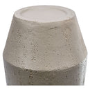 Grey Small Vase With Travertine Effect 31X31X70Cm