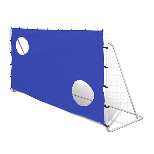 Soccer Goal With Aiming Wall Steel 240 X 92 X 150 Cm