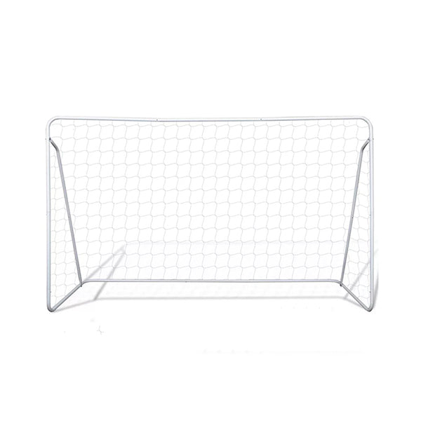 Soccer Goal Post Net Set Steel 240 X 90 X 150 Cm