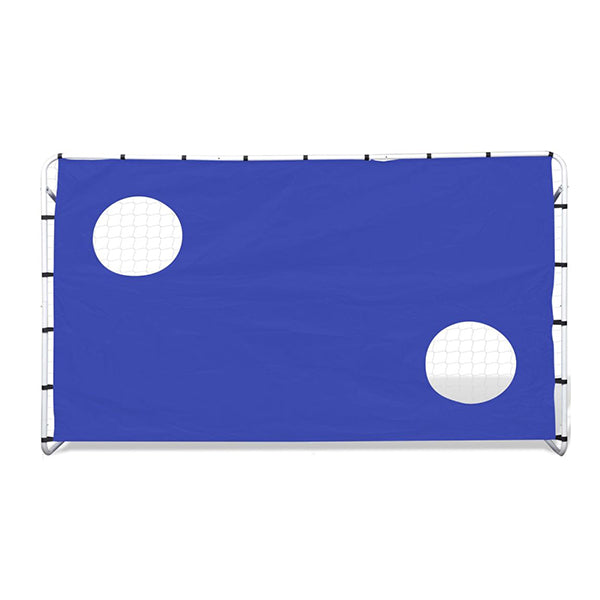 Soccer Goal With Aiming Wall Steel 240 X 92 X 150 Cm