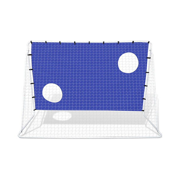 Soccer Goal With Aiming Wall Steel 240 X 92 X 150 Cm