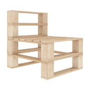 Garden Pallet Middle Sofa Wood