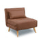 Adjustable Corner Sofa Single Seater Lounge Linen Bed Seat