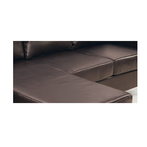 Corner Sofa Couch With Chaise Brown