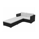 3 Piece Garden Lounge Set With Cushions Poly Rattan