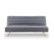 3 Seater Modular Linen Fabric Sofa Bed Couch Futon