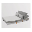 3 Seater Faux Velvet Sofa Bed Couch Furniture Light Grey