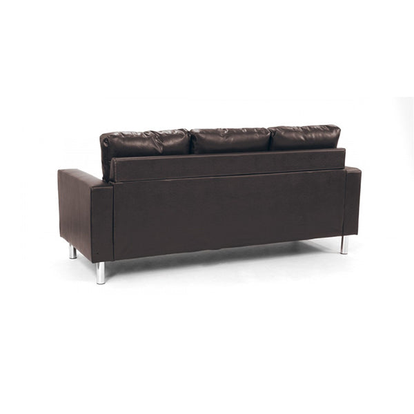 Corner Sofa Couch With Chaise Brown