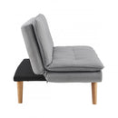 3 Seater Linen Couch Sofa Bed Lounge Futon Light Grey