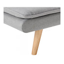3 Seater Linen Couch Sofa Bed Lounge Futon Light Grey