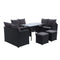 Outdoor Furniture Dining Sofa Set Wicker 9 Seater Storage Cover