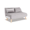 3 Seater Faux Velvet Sofa Bed Couch Furniture Light Grey