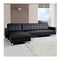 5 Seater Pu Faux Leather Corner Sofa Bed Couch With Chaise