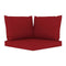 Pallet Sofa Cushions 3 Pcs Wine Red Fabric