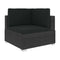 4 Piece Garden Sofa Set With Cushions Poly Rattan Black