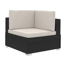 4 Piece Garden Sofa Set With Cushions Poly Rattan