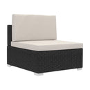 3 Piece Garden Sofa Set With Cushions Poly Rattan