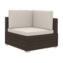 4 Piece Garden Sofa Set With Cushions Poly Rattan