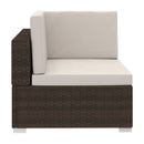 4 Piece Garden Sofa Set With Cushions Poly Rattan