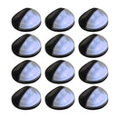 Outdoor Solar Wall Lamps Led 12 Pcs Round
