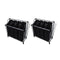 Laundry Sorters With Bags 2 Pcs Black And Grey