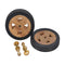 Sunlounger Spare Wheels 2 Pcs Solid Teak Wood