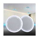 2X 6 Inch In Ceiling Speakers 80W Theatre Stereo Outdoor Multi Room