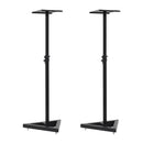 Studio Monitor Speaker Stands 2 Pcs Black Steel
