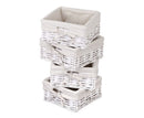 5 Basket Storage Drawers White