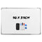 Wall Mounted Dry Erase Board with 3 Dry Erase Markers 50 x 35 CM