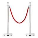 3 Piece Vip Queue Barrier Set Stainless Steel