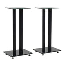 Speaker Stands 2 Pcs Tempered Glass 2 Pillars Design