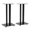 Speaker Stands 2 Pcs Tempered Glass 2 Pillars Design
