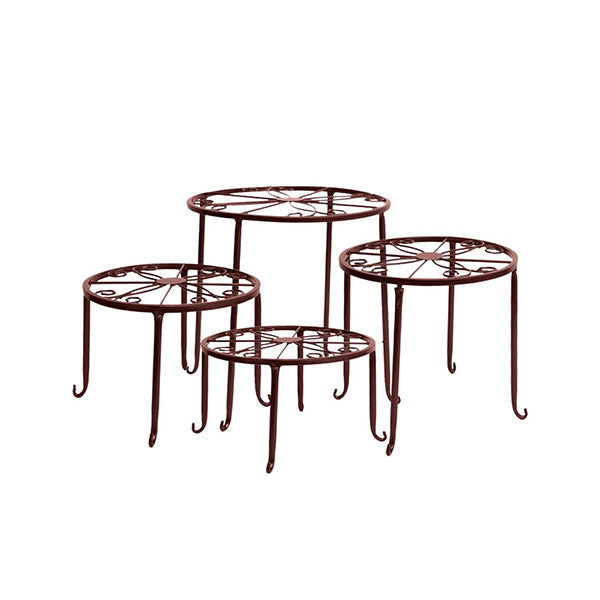 Plant Stand Outdoor Indoor Metal Flower Pots Rack Corner Planter Shelf