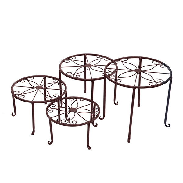Plant Stand Outdoor Indoor Metal Flower Pots Rack Corner Planter Shelf