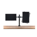 Dual Lcd Monitor Desk Mount Adjustable Fits 2 Screens Up To 27 Inch