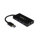 Startech Portable Usb 3 Hub With Gigabit Ethernet