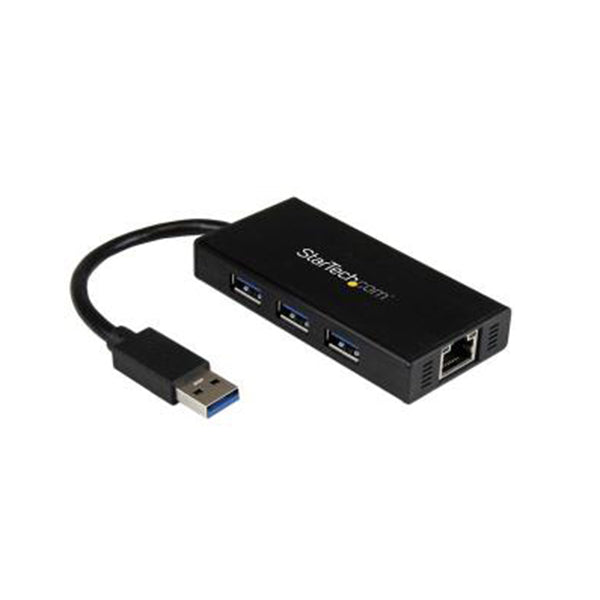 Startech Portable Usb 3 Hub With Gigabit Ethernet