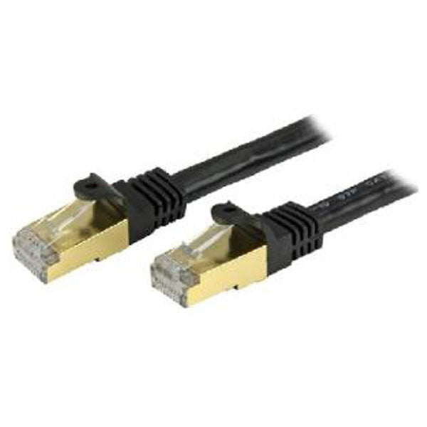 Startech 1 Ft Shielded Cat6A Patch Cable Black