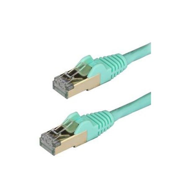 Startech 1M Aqua Cat6A Ethernet Cable Stp