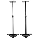 Adjustable Floor Speaker Stand Surround Sound Black