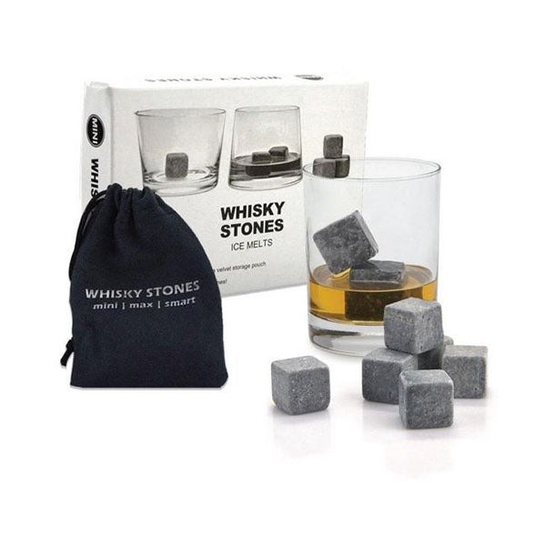 Whiskey Stones Ice Melts 9 Reusable Natural Marble Chilling Rocks