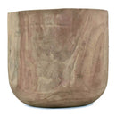 Wooden Round Stool Or Side Table Natural 41X41X46Cm