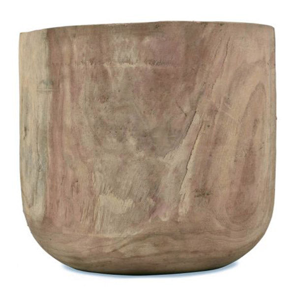 Wooden Round Stool Or Side Table Natural 41X41X46Cm
