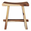 Stool Solid Suar Wood And Polyresin