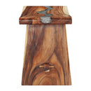 Stool Solid Suar Wood And Polyresin